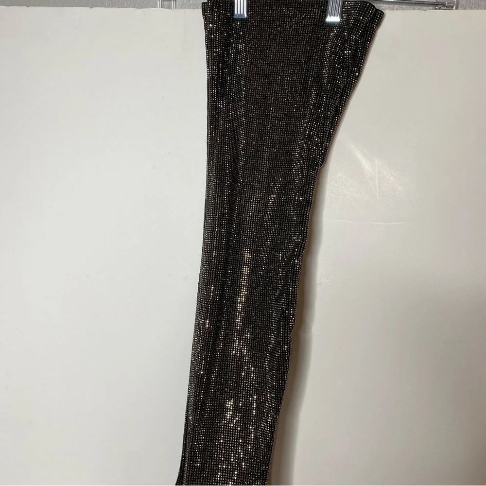 Steve Madden Sultry Rhinestone Thigh High Pointy Toe Platform Heeled Boot 8 1/2